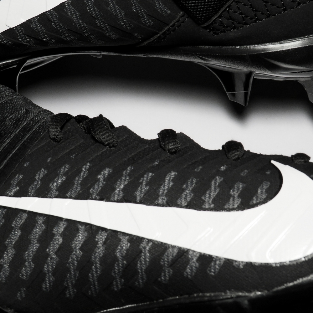 New Men's Size 11-16 Nike Alpha Menace Pro 2 Black Football Cleats Comfortable - Picture 5 of 9